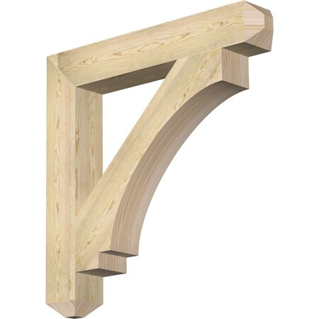 Ekena Millwork Imperial Craftsman Rough Sawn Bracket, Douglas Fir, 6"W x 40"D x 40"H BKT06X40X40IMP04RDF